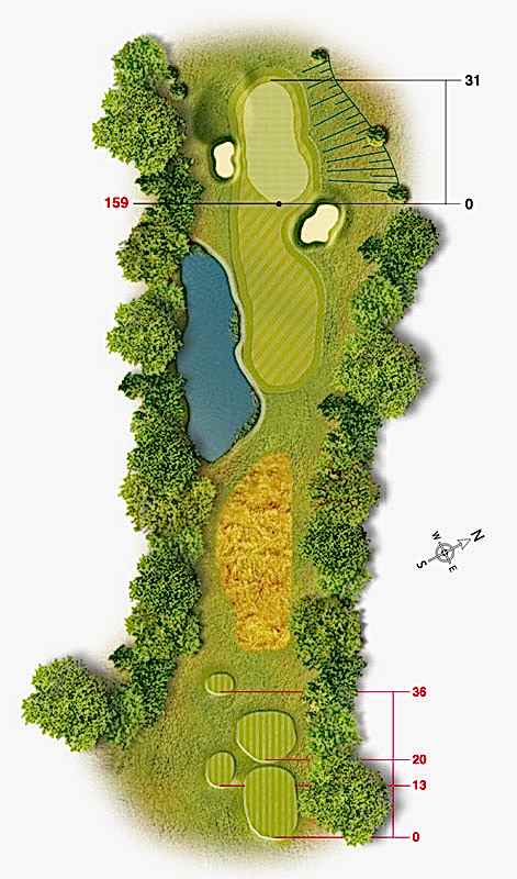 Golf-Land-Club Köln, Platzbeschreibung Loch 3