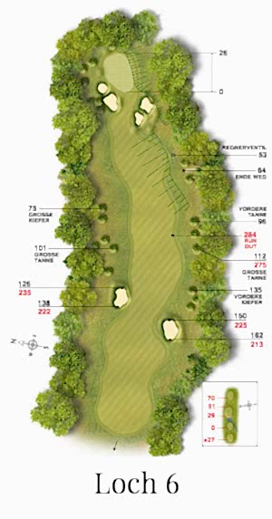 Golf-Land-Club Köln, Platzbeschreibung Loch 6