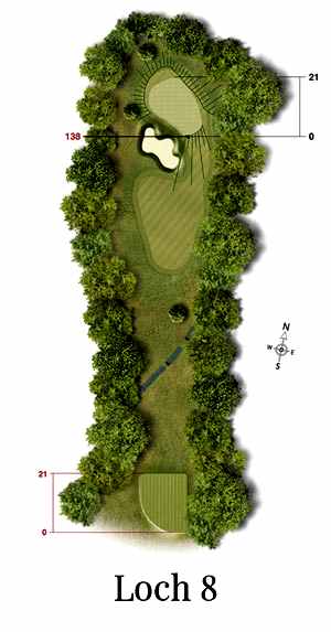 Golf-Land-Club Köln, Platzbeschreibung Loch 8